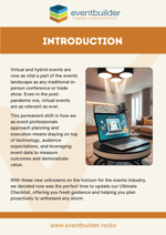 An image of the introduction of a page inside a helpful guide to events. 