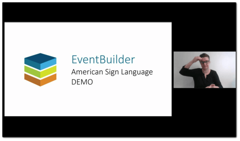 EventBuilder Simulated Live and Archive Events ASL Interpreter Demo 