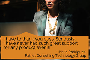 EventBuilder testimonial from Katie Rodriguez, Patriot Consulting Technology Group-1