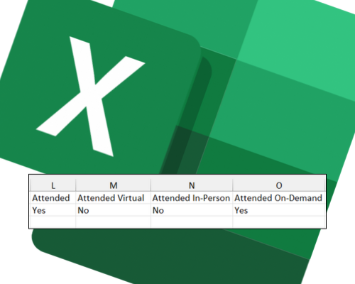 Registrant reporting fields from an excel spreadsheet