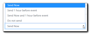 Screenshot: Access Granted email schedule options.
