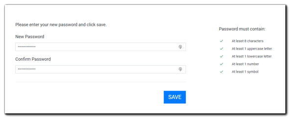 Screenshot: Set password dialog.