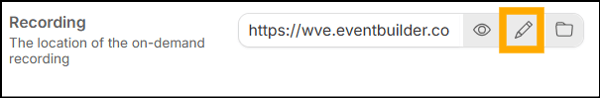 A screenshot of EventBuilder software