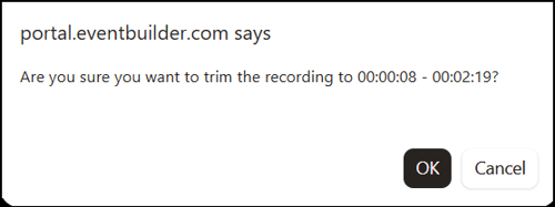 A screenshot of EventBuilder software