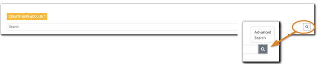 Screenshot: Advanced Search icon.
