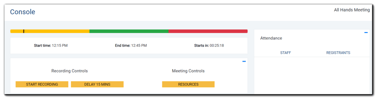 EventBuilder Moderator Console View.