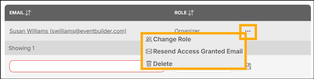 A screenshot of EventBuilder software