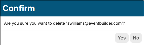A screenshot of EventBuilder software