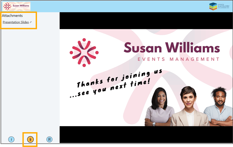A screenshot of EventBuilder software