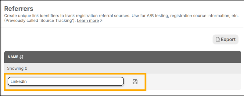 A screenshot of EventBuilder software