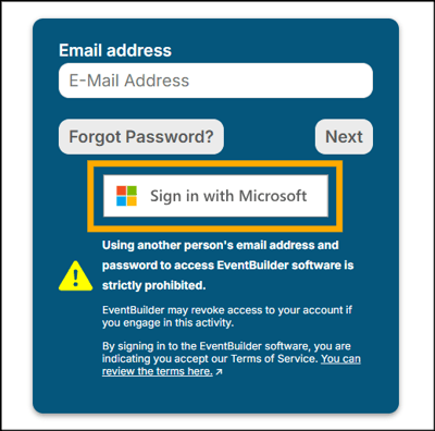 A screenshot of EventBuilder software