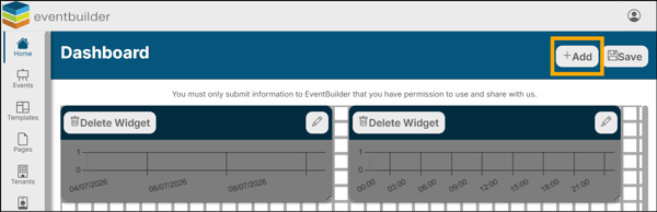 A screenshot of EventBuilder software