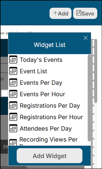 A screenshot of EventBuilder software