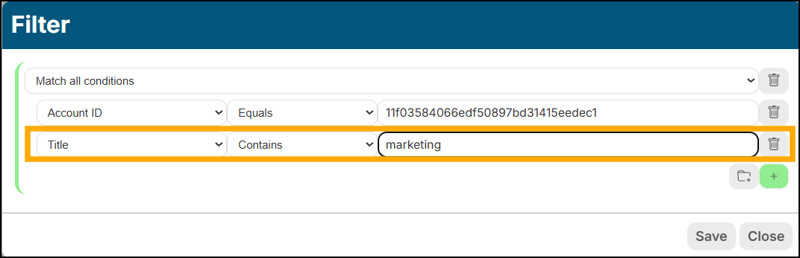 A screenshot of EventBuilder software