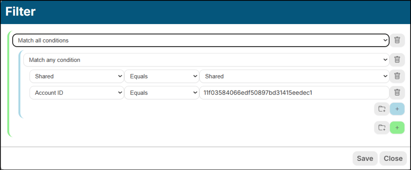 A screenshot of EventBuilder software