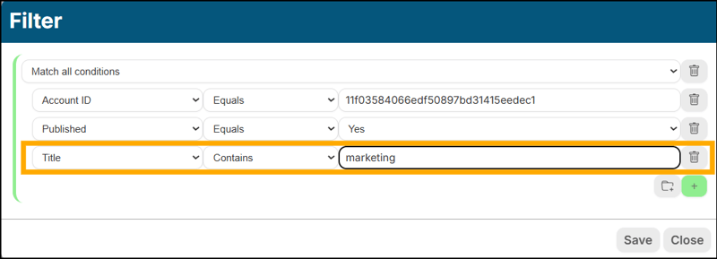 A screenshot of EventBuilder software