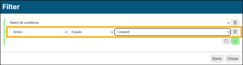 A screenshot of EventBuilder software