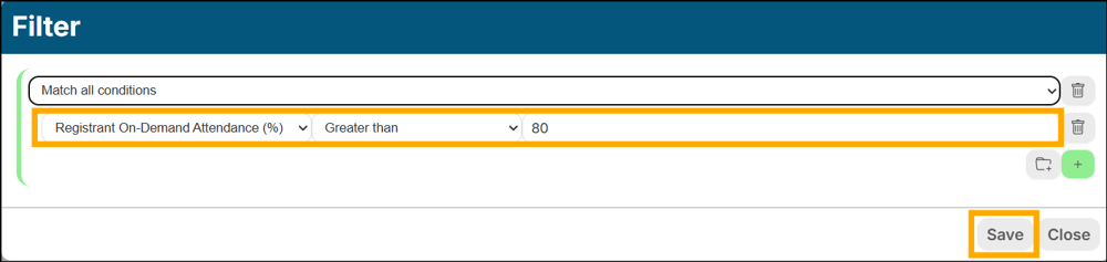 A screenshot of EventBuilder software
