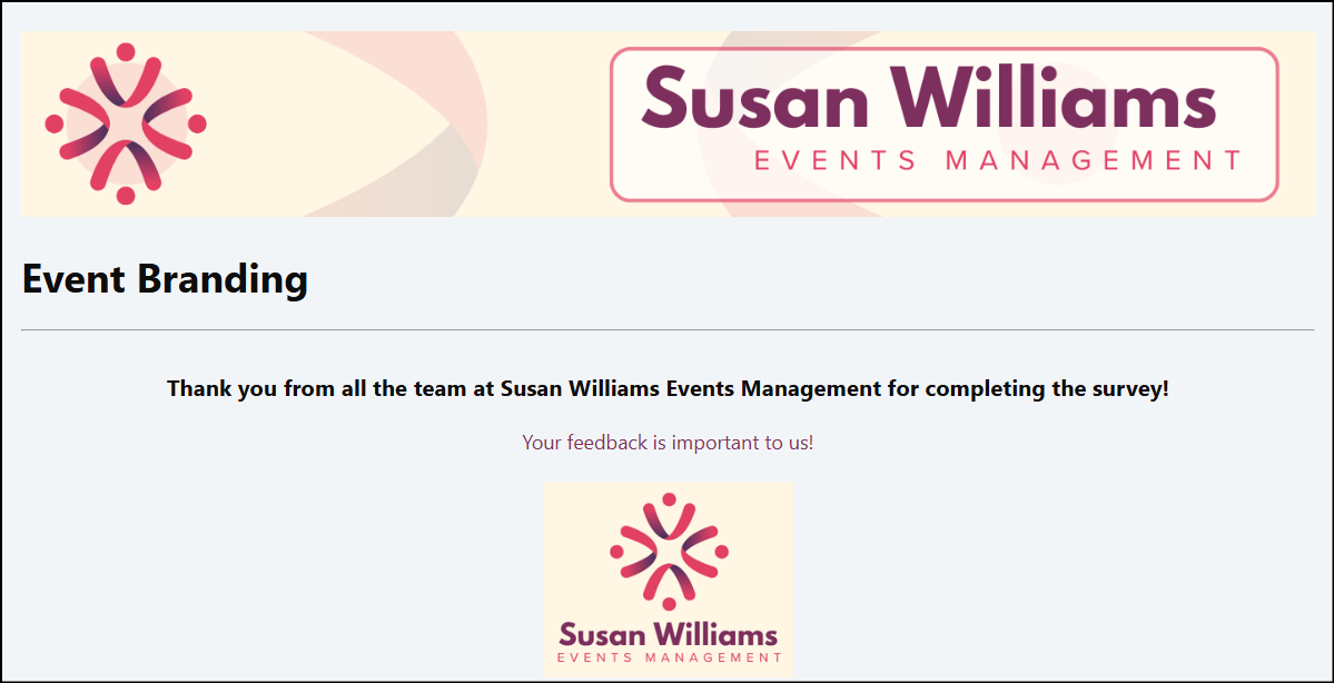 A screenshot of EventBuilder software