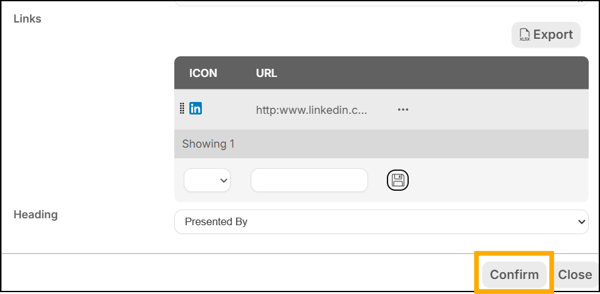 A screenshot of EventBuilder software