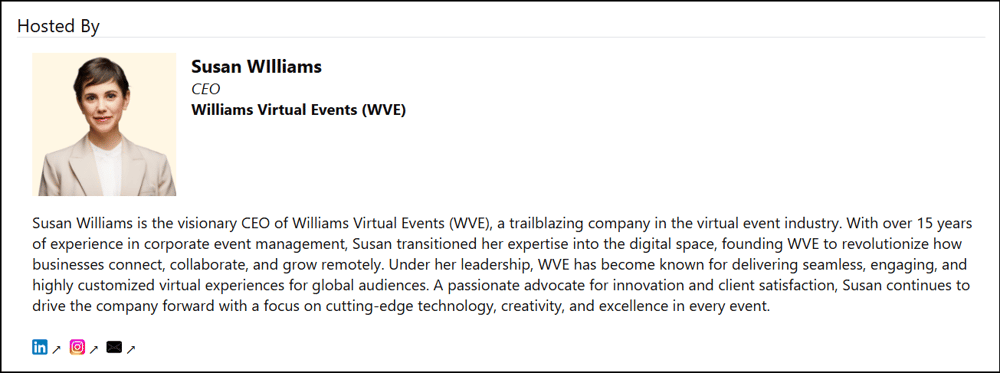 A screenshot of EventBuilder software