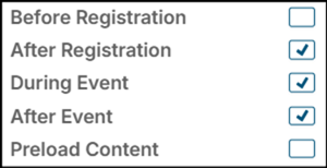 A screenshot of EventBuilder software