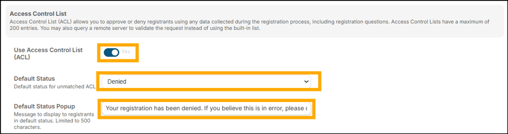 A screenshot of EventBuilder software
