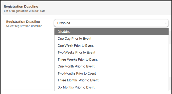 A screenshot of EventBuilder software